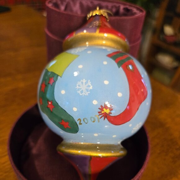 Pier 1 Li Bien Christmas Stockings Ornament - Picture 1 of 11